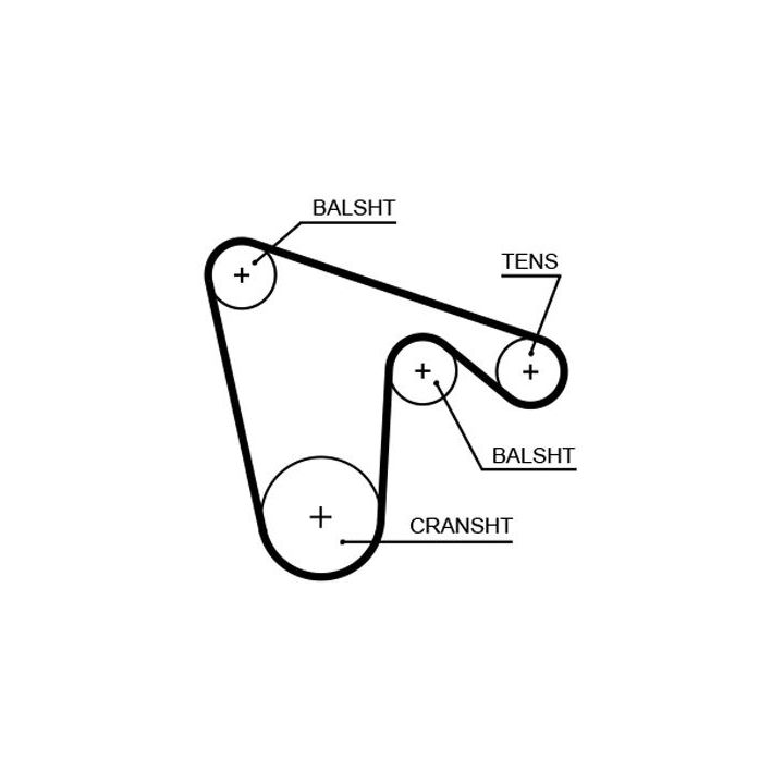 Vandens siurblio ir paskirstymo diržo komplektas GATES KP75429XS