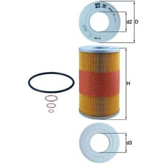 Alyvos filtras KNECHT OX 44D