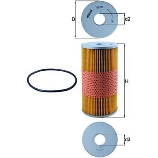 Alyvos filtras KNECHT OX 55D