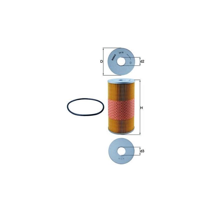 Alyvos filtras KNECHT OX 55D