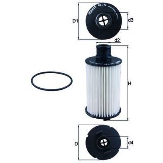 Alyvos filtras KNECHT OX 774D