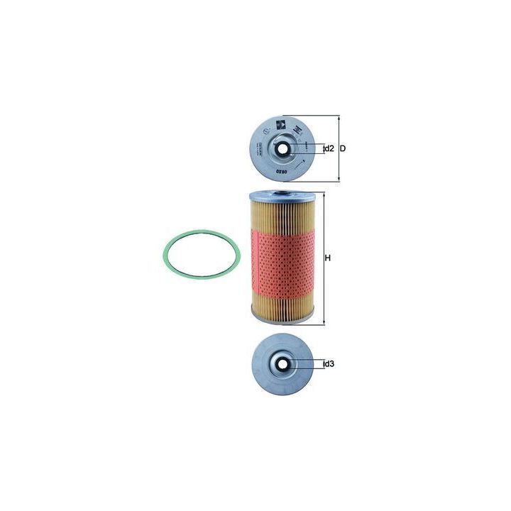 Alyvos filtras KNECHT OX 80D