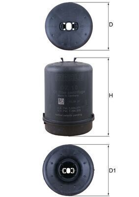 Alyvos filtras KNECHT OZ 10