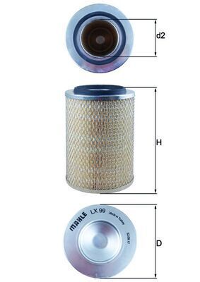 Oro filtras KNECHT LX 99