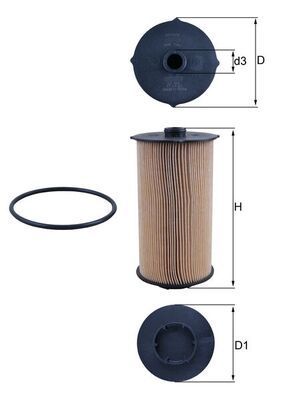 Kuro filtras KNECHT KX 605D