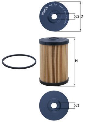 Kuro filtras KNECHT KX 68D