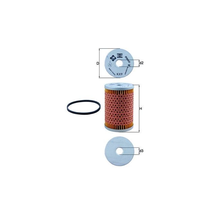 Kuro filtras KNECHT KX 9D