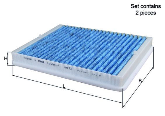 Filtras, salono oras KNECHT LAO 73/S