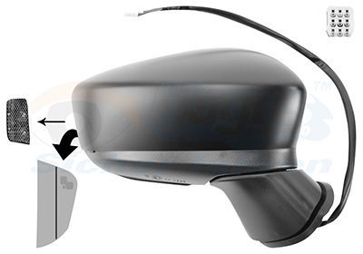 Išorinis veidrodėlis VAN WEZEL 2744828