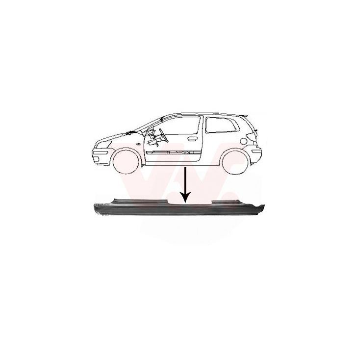 Slenksčio skardelė VAN WEZEL 8251103