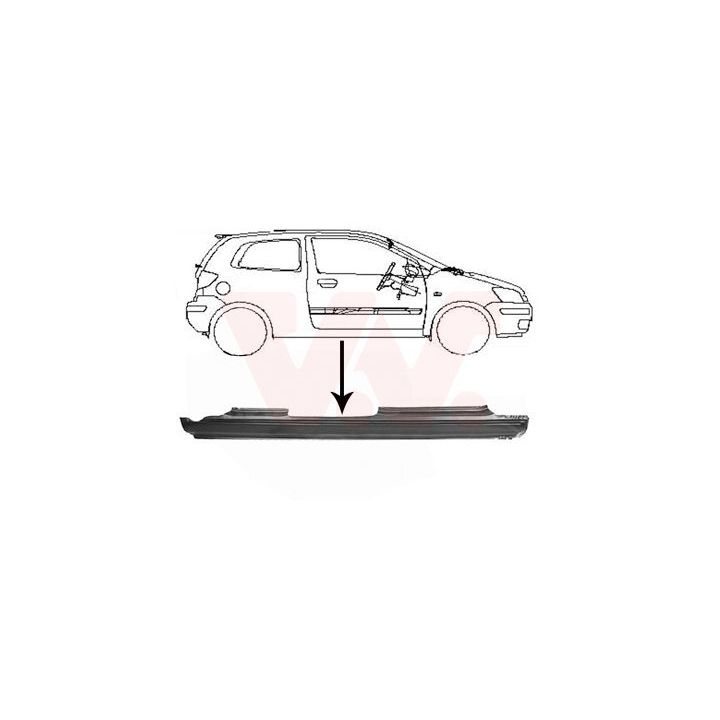 Slenksčio skardelė VAN WEZEL 8251104