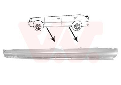 Slenksčio skardelė VAN WEZEL 8315103