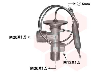 Išsiplėtimo vožtuvas, oro kondicionavimas VAN WEZEL 82001322