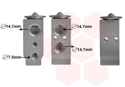 Išsiplėtimo vožtuvas, oro kondicionavimas VAN WEZEL 82001325