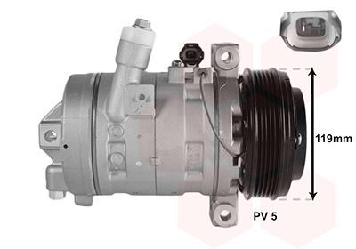 Kompresorius, oro kondicionierius VAN WEZEL 3301K702