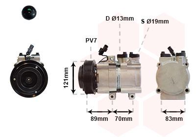 Kompresorius, oro kondicionierius VAN WEZEL 8200K257
