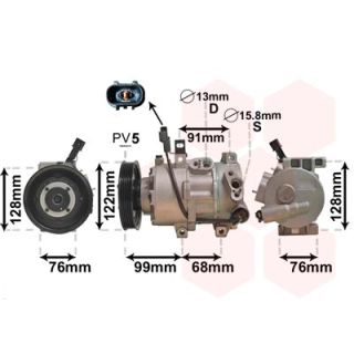 Kompresorius, oro kondicionierius VAN WEZEL 8200K296