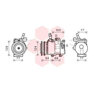 Kompresorius, oro kondicionierius VAN WEZEL 8200K318