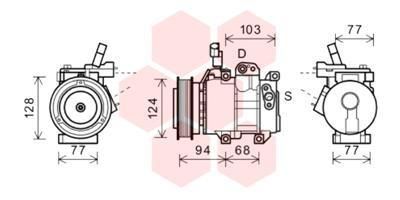 Kompresorius, oro kondicionierius VAN WEZEL 8200K318