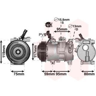 Kompresorius, oro kondicionierius VAN WEZEL 8200K319