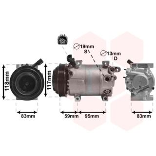 Kompresorius, oro kondicionierius VAN WEZEL 8200K323