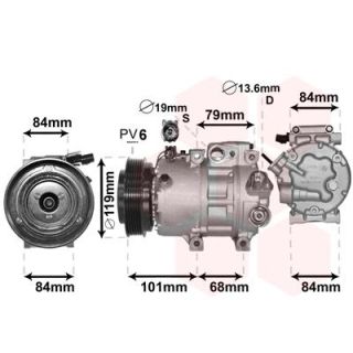 Kompresorius, oro kondicionierius VAN WEZEL 8200K374