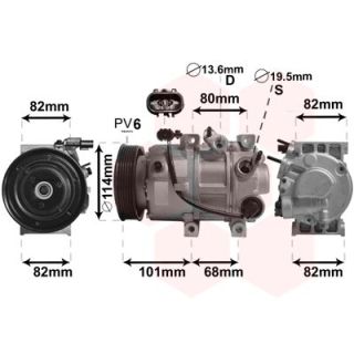 Kompresorius, oro kondicionierius VAN WEZEL 8200K377