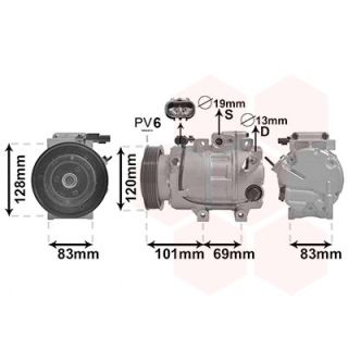 Kompresorius, oro kondicionierius VAN WEZEL 8200K439