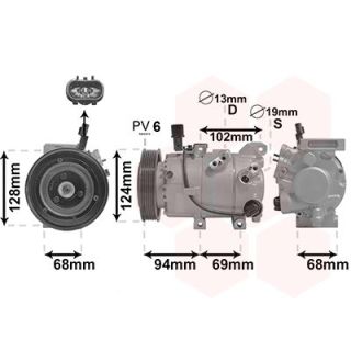 Kompresorius, oro kondicionierius VAN WEZEL 8200K442