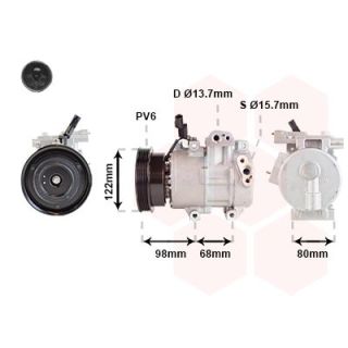 Kompresorius, oro kondicionierius VAN WEZEL 8201K703
