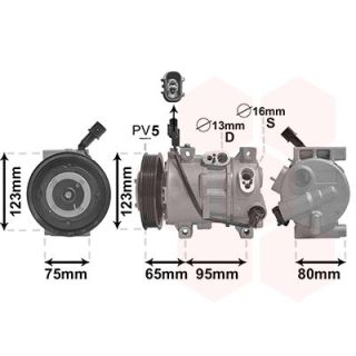 Kompresorius, oro kondicionierius VAN WEZEL 8201K711