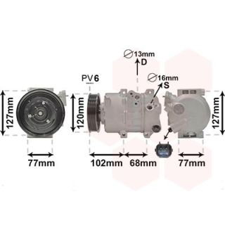 Kompresorius, oro kondicionierius VAN WEZEL 8201K713