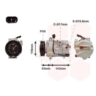 Kompresorius, oro kondicionierius VAN WEZEL 8201K718