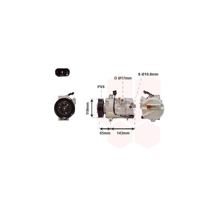 Kompresorius, oro kondicionierius VAN WEZEL 8201K718