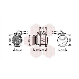 Kompresorius, oro kondicionierius VAN WEZEL 8300K052