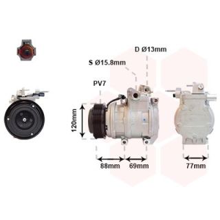 Kompresorius, oro kondicionierius VAN WEZEL 8300K117