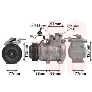 Kompresorius, oro kondicionierius VAN WEZEL 8300K124