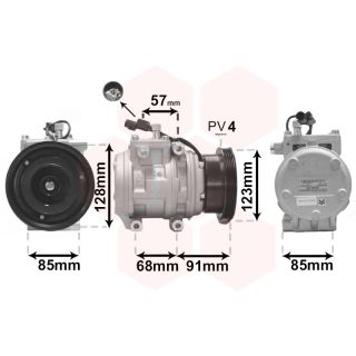 Kompresorius, oro kondicionierius VAN WEZEL 8300K145