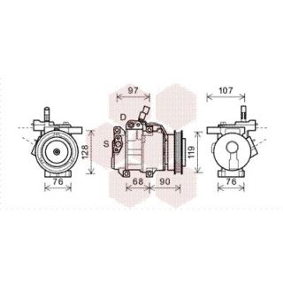 Kompresorius, oro kondicionierius VAN WEZEL 8300K161