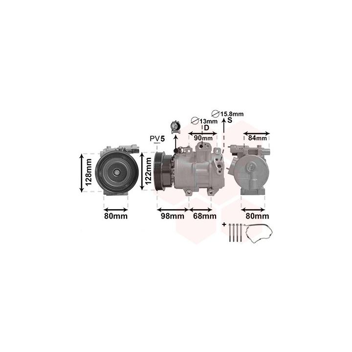 Kompresorius, oro kondicionierius VAN WEZEL 8300K192