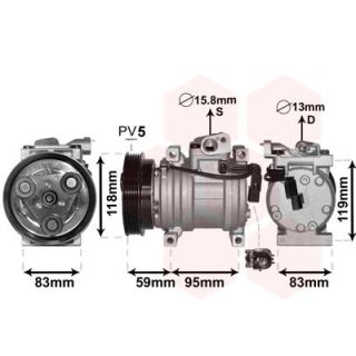 Kompresorius, oro kondicionierius VAN WEZEL 8300K200