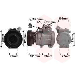 Kompresorius, oro kondicionierius VAN WEZEL 8300K211