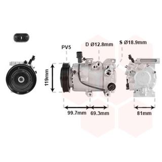 Kompresorius, oro kondicionierius VAN WEZEL 8301K709