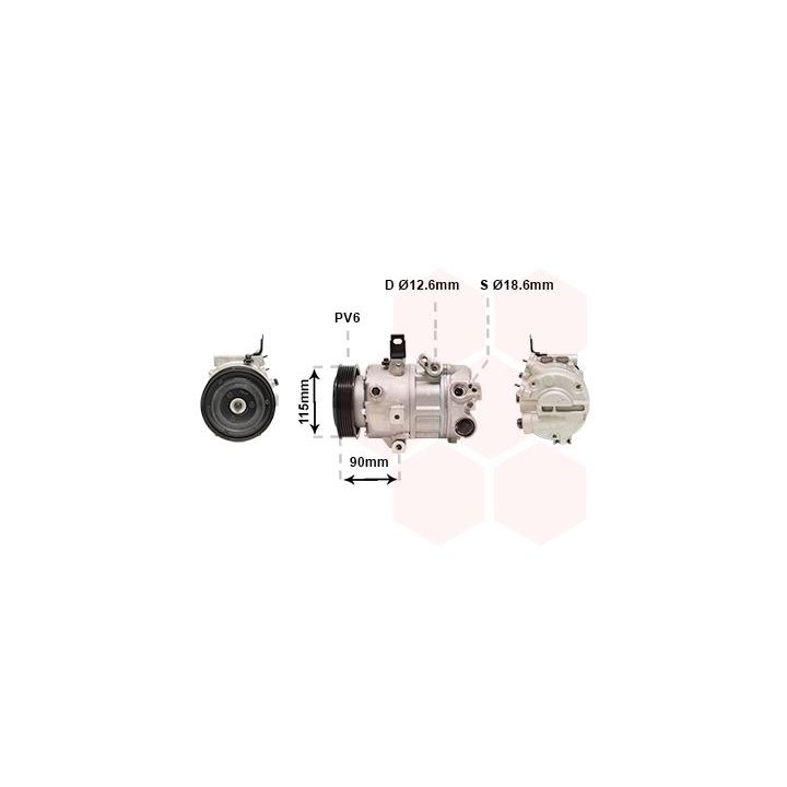 Kompresorius, oro kondicionierius VAN WEZEL 8301K711