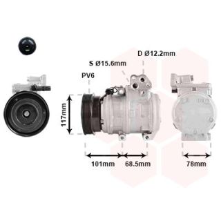 Kompresorius, oro kondicionierius VAN WEZEL 8301K715