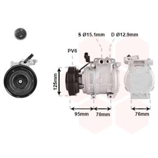 Kompresorius, oro kondicionierius VAN WEZEL 8301K716