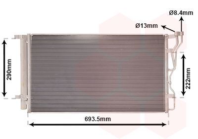 Kondensatorius, oro kondicionierius VAN WEZEL 82005298