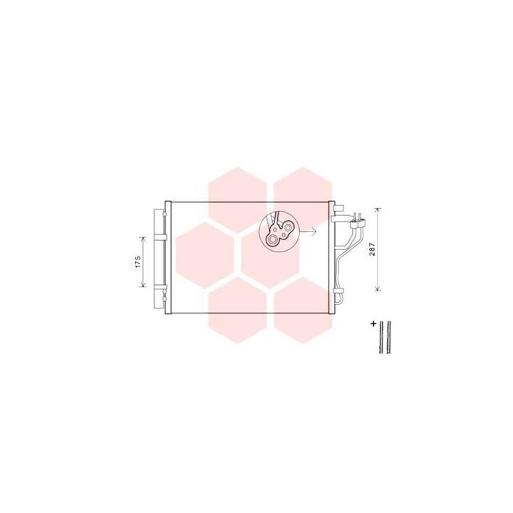 Kondensatorius, oro kondicionierius VAN WEZEL 82005308