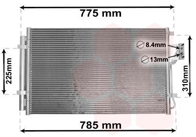 Kondensatorius, oro kondicionierius VAN WEZEL 82005311
