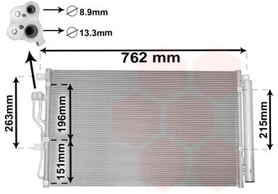 Kondensatorius, oro kondicionierius VAN WEZEL 82005345